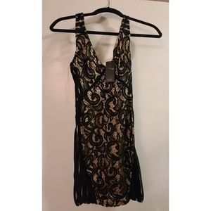 Black sheer lace Guess dress